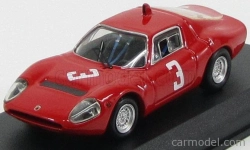 Najlepší model Abarth Ot1300 Coupe N 3 Winner Hockenheim 1967 T.hezemans 1:43 Červená