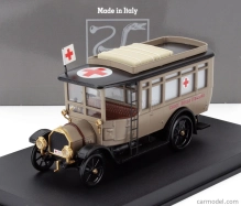 Rio-models Fiat 15bl Truck Ambulanza C.r.i. Croce Rossa Italiana 1911 1:43 Military Beige