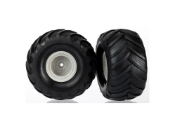 Traxxas kolo 1.5/2.2", disk šedý, pneu Terra Groove (pár)