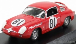 Najlepší model Fiat Abarth 750 N 81 Record Monza Scca National Cumberland 1959 Duncan 1:43 Red
