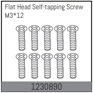 1230890 - M3*12 Flat Head Self-tapping Screw Set (10)