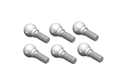 Guľové čapy (4 mm), 6 ks