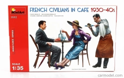Miniart Figúrky Francúzski civilisti v kaviarni 1930-40s 1:35 /