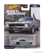 Mattel hot wheels Chevrolet Nova Ss Coupe 1970 - Fast & Furious 1:64 Silver