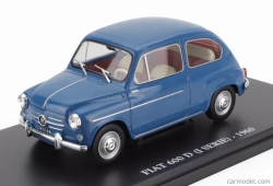 Edicola Fiat 600d 1-series 1960 - Con Vetrina - With Showcase 1:24 Blue