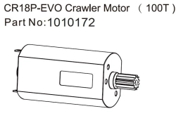 HBP240312 - (1010172) 130 Crawler Motor (100T) - EVO 1:18