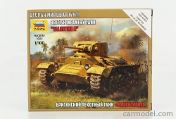 Zvezda Tank Valentine Ii Military British Infantry 1:100 /
