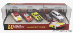 Majorette Alfa romeo Set Assortment 5 Cars Pieces - 60th Anniversary 1:64 Různé
