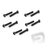 Skrutka s guľatou hlavou 3x15mm (10 ks.)