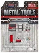 Americká dioráma Sada príslušenstva Officina Garage Tool 1:64 sivá červená