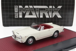 Matrix modely v mierke Alfa romeo 2600 Spider Cabriolet Open 1962 1:43 Biela