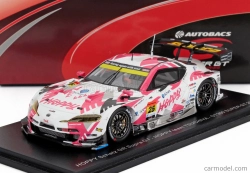 Spark-model Toyota Gr Supra Team Hoppy Schatz N 25 Gt300 Class Super Gt 2024 Togo Sugunami - Takamitsu Matsui - Kimiya Sato 1:43 Bílá Růžová