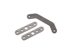 Traxxas Bulkhead tie bar, front, upper (1)/ lower (2) (steel)