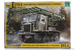 Zvezda Truck Ztz-5 Ct3-5 Cingolato Soviet Artillery Tractor Military Katuusha 1944 1:35 /