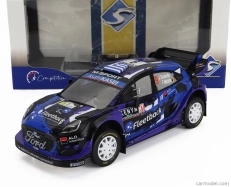 Solido Ford england Puma Rally1 Team M-sport Ford Wrt N 9 Rally Safari Kenya 2022 Jourdan Serderidis - Frederic Miclotte 1:18 Purple Black Blue