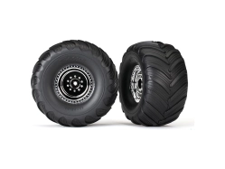 Traxxas kolo 3.0/2.0", disk chrom, pneu Terra Groove (2)