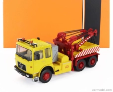 Ixo-models MAN F8 26.281 Tractor Truck 3-assi 1982 - Carro Attrezzi - Wrecker Road Service 1:43 Žlto-červená
