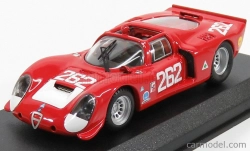 Najlepší model Alfa romeo 33.2 N 262 Targa Florio 1969 Vaccarella - De Adamich 1:43 Red