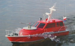 ZAR zostavený model hasičského člna