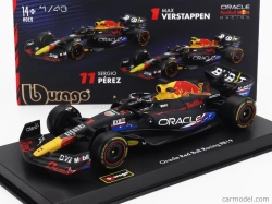 Bburago Red bull F1 Rb19 Team Oracle Red Bull Racing N 1 World Champion Winner Austin Usa Gp 2023 Max Verstappen – With Pilot And Showcase 1:43 Matt Blue