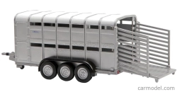 Britains Ifor Livestock Trailer - Trasporto Animali Bestiame 1:32 Stříbrná Bílá