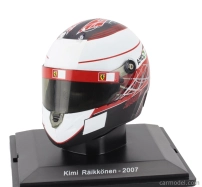 BAZAR – Edicola Prilba F1  Prilba Kimi Raikkonen F2007 Team Ferrari, majster sveta sezóny 2007, mierka 1:5, čierna, biela, červená