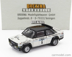 Brekina plastic Fiat 131 Abarth N 6 Rally Rac Lombard 1977 Timo Makinen - Henry Liddon 1:87 Biela Čierna