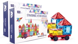 Magnetická stavebnica MagnetiQ - XXL sada 200 kusov