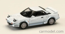 Model zapaľovania Toyota Mr2 1600g Super Charger 1986 1:64 bielo strieborná