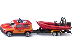 SIKU Blister - Land Rover se člunem 1:50
