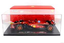Bburago Ferrari F1  Sf-24 Team Scuderia Ferrari N 16 4th Emilia Romagna Imola Gp 2024 Charles Leclerc - Con Vetrina - With Showcase 1:18 Červená Černá