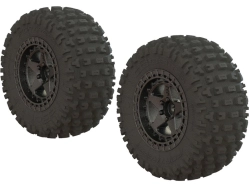 Kolesá Arrma 2.2/3.0" SC Gun Metal, pneumatiky dBoots Fortress (2)