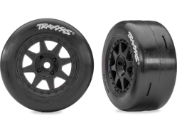 Traxxas kolo, disk 8-spoke, pneu slick (zadní) (2)