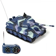 RC tank German Tiger 1:72, modrá