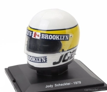 Edicola Helma F1 Casco Helma Jody Scheckter 312t4 Team Ferrari Majster sveta sezóna 1979 1:5 bielo žltá