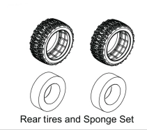 1210018 - Rear Tire & Sponge Set - Buggy (2)