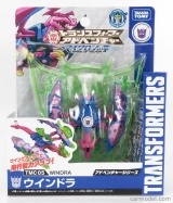 Takara-tomy Takara-tomy Transformers Adventure Tmc05 Windra cm. 7.5 1:64 Modrá Ružová