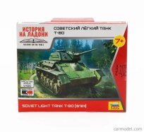 Zvezda Tank T-80 Soviet Military 1945 1:100 /