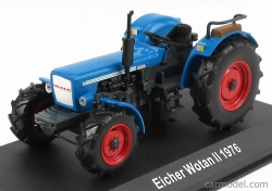 Edicola Eicher Wotan Ii Tractor 1976 - Con Vetrina - S vitrínou 1:43 Modrá červená