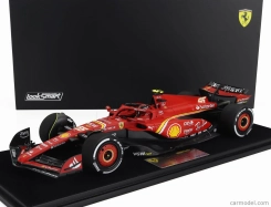 Looksmart Ferrari F1  Sf-24 Team Scuderia Ferrari N 55 3rd Bahrain Gp 2024 Carlos Sainz - Con Vetrina - With Showcase 1:18 Červená Černá