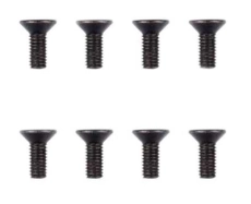 Skrutky M2,5*6, zápustná hlava