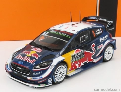 Ixo-models Ford england Fiesta Wrc Red Bull N 1 Winner Rally Montecarlo 2018 S.ogier - J.ingrassia 1:24 Modrá žltá červená