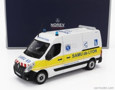Norev Renault Master Van Samu De Lyon Ambulance 2014 1:43 Bielo-žltá