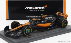 Spark-model Mclaren F1 Mcl60 Team Mclaren N 4 Las Vegas Gp 2023 Lando Norris 1:43 Orange Blue Black