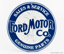 Edicola Príslušenstvo Kovová doska - Ford Motor Co. Predaj a servis 1:1 Modrá biela