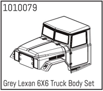 HBP240167 - (1010079) Grey Lexan 6X6 Truck Body Set