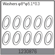 1230876 - 8*5.1*0.3 Washers (10)