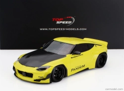 Truescale Nissan Fairlady Z (rz34) Pandem Coupe 2022 1:18 žltá čierna
