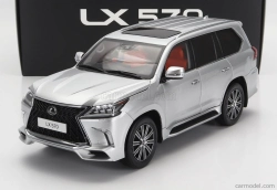 LCD model Lexus Lx570 2022 1:18 strieborný