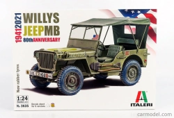Italeri Jeep Willy Mb Us Army Military Soft-top 1942 1:24 /
